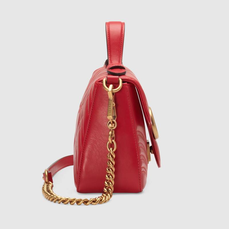 Gucci GG Marmont Mini Top Handle Bag Shoulder Bag 547260 Red